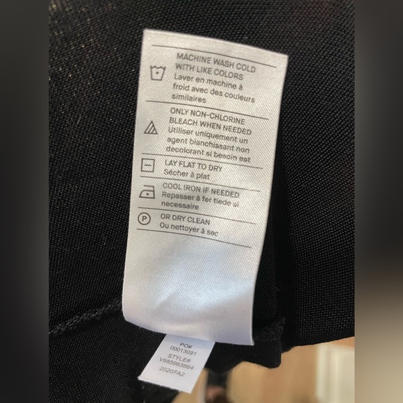 Vince Long Sleeve Crossover Bodysuit in Black - Picture 11 of 12